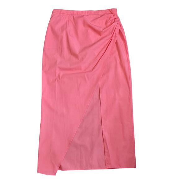 Women's Asos Pink Asymmetrical Slit Skirt Sz. US 8 - Picture 4 of 6